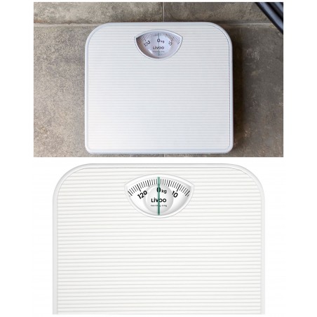 Pèse personne Mécanique gris Ecran panoramique Capacité de pesée maximale130 kg