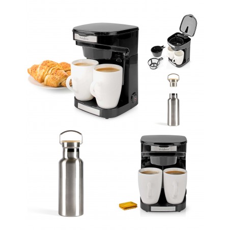 Cafetière électrique 2 tasses Duo 2 × 0,25 L Filtre