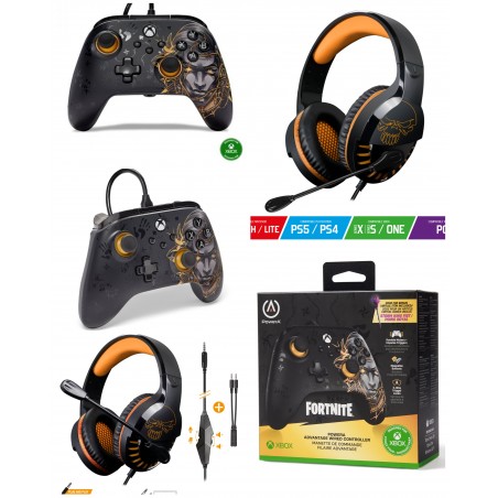 Casque PC gamer Pro H3 Spirit of gamer Xbox ONE/S/X/PC + manette Xbox ONE-S-X-PC filaire FORNITE Officielle Xbox