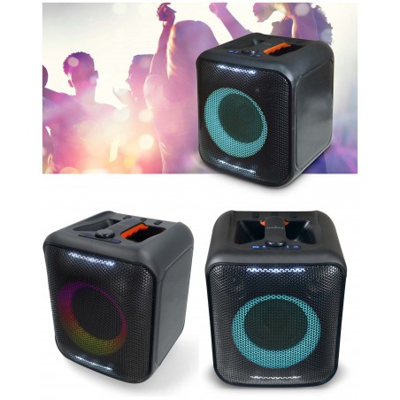 Enceinte Bluetooth sono portable sans fil Stéréo karaoké TYPE JBL Effets LED TWS 150 W USB Mega Bass