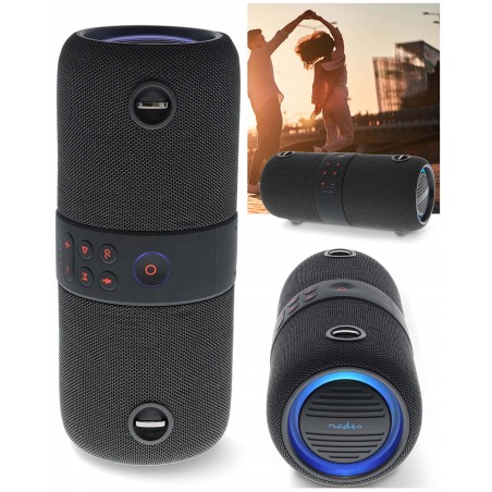 Enceinte Bluetooth amplifiée sono mobile 40 W type JBL LED RGB – TWS AUX 3,5 mm – ETANCHE SUR BATTERIE IPX6