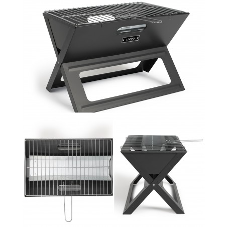 Barbecue pliable en acier à charbon sur Pieds Structure en acier