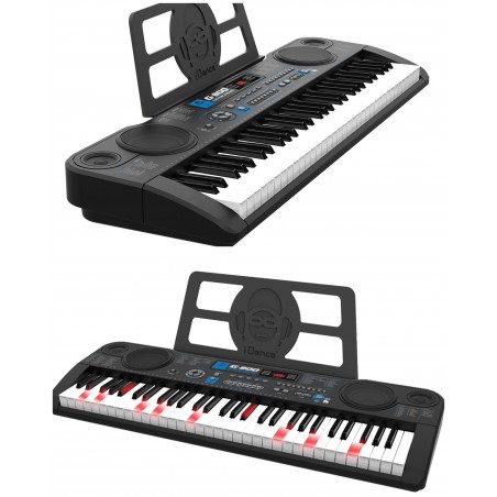 Clavier synthétiseur électronique 61touches lumineuses lecteur USB mp3 Fonction enregistrement