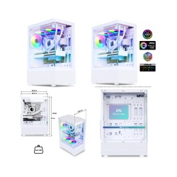 BOITIER PC GAMER blanc...