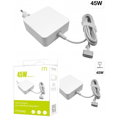 Chargeur Secteur MagSafe2 45 W blanc Alimentation Apple MacBook 2ème génération