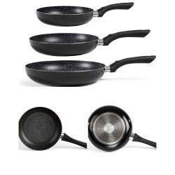 Pack de 3 poêles Aluminium...