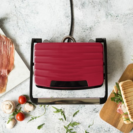 Grill Viande Panini rouge Bac récupérateur de graisse