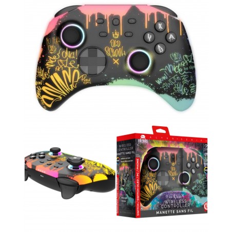 Casque PC Switch Pro OLED + manette Switch SANS FIL Bluetooth Old School – Switch/PC RGB Switch