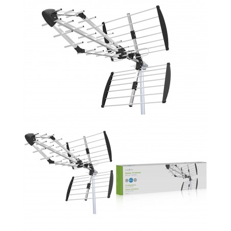 Antenne extérieure UHF DVB-T/T2 Filtre LTE700 Gain 11 dB 75 Ohm Longueur 1 085 mm ABS / Aluminium