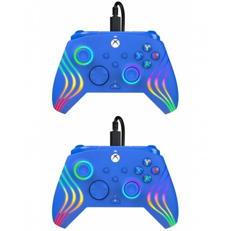 Manette Xbox one-s-x-PC filaire aftg wave blue xbx ergonomique
