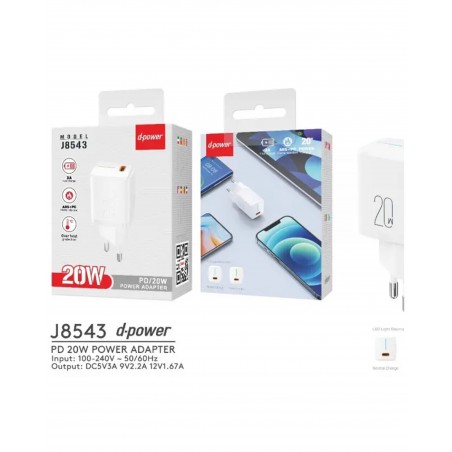 Chargeur rapide USB-C 20 W