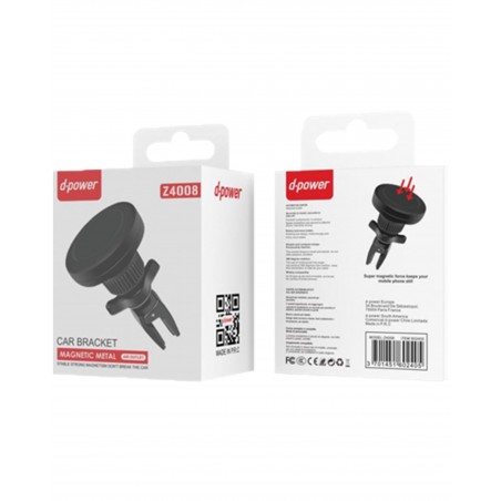 Support auto grille aération noir