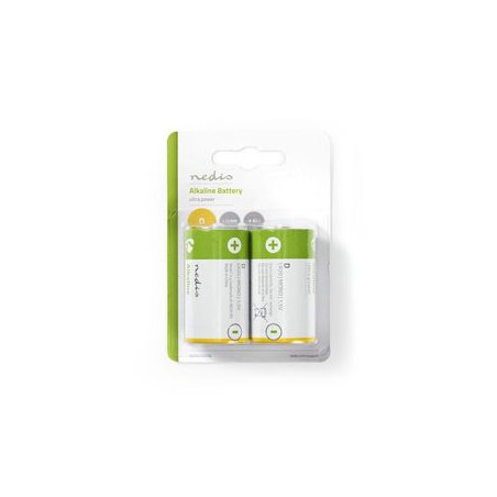 Piles alcalines D 1,5 V 2-Blister