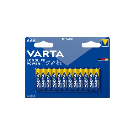 Piles alcalines AA 1,5 V Max 12-Blister