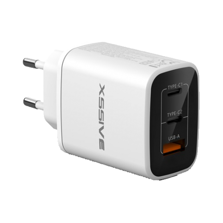 Xssive GaN 67 W PDW Quick Charger Dual USB-C / USB-A
