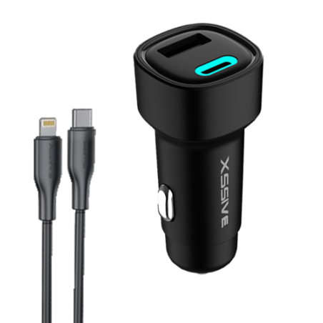 "XSSIVE 48 W PD+QC3.0 Fast Car Charger + câble"