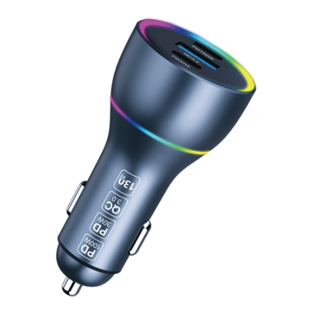 "XSSIVE 130 W PD+QC3.0 Fast Car Charger"