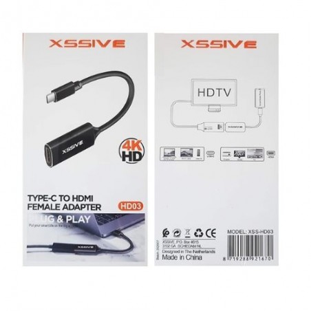 XSSIVE USB-C vers HDMI femelle adaptateur