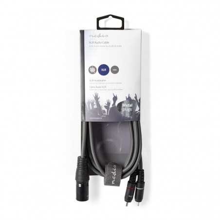 Sweex XLR câble stéréo XLR 3 broches mâle – 2 × RCA mâle 1,5 m