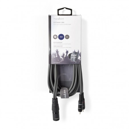 Sweex XLR câble stéréo XLR 3 broches mâle – 2 × RCA mâle 3,0 m