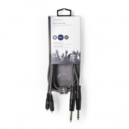 Sweex Stereo Audio câble 2 × 6,35 mm mâle – 2 × RCA mâle 1,5 m