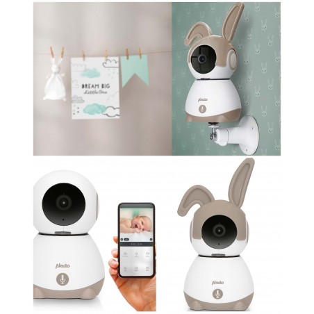 Caméra intérieure Wi-Fi Full HD 1080p Moniteur bébé microSD Avec capteur de mouvement Vision nocturne