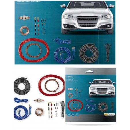 Kit cablage d'alimentation gold hq 10 mm² 800 w plaqué or