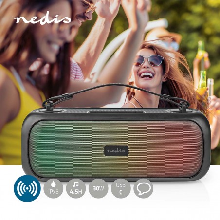 Enceinte portable Party Bluetooth 45 W LED RGB Stéréo