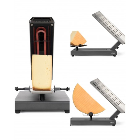 Appareil à raclette traditionnel façon Grill 600 W pour 8 personnes socle porte-fromage pivotant haute qualité