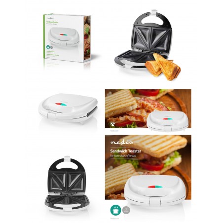Appareil à Croque Monsieur 800 W antiadhésif