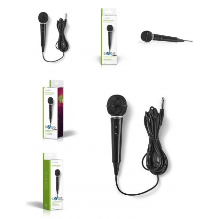 Microphone Dynamique karaoké Câble 5,00 m 80 Hz