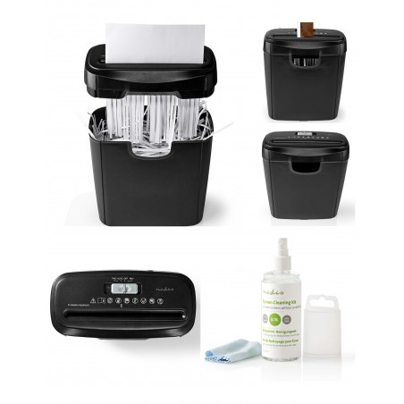 Déchiqueteuse Destructeur de papier 10 L noire