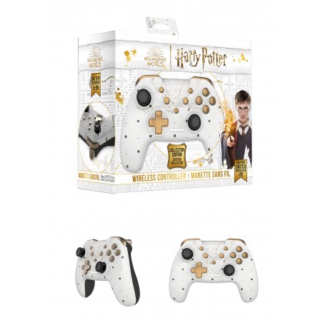 Manette Switch Bluetooth sans fil Harry Potter blanche