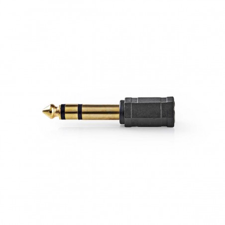 Adaptateur Audio Stéréo | 6,35 mm Mâle - 3,5 mm Femelle | 10 pièces | Noir