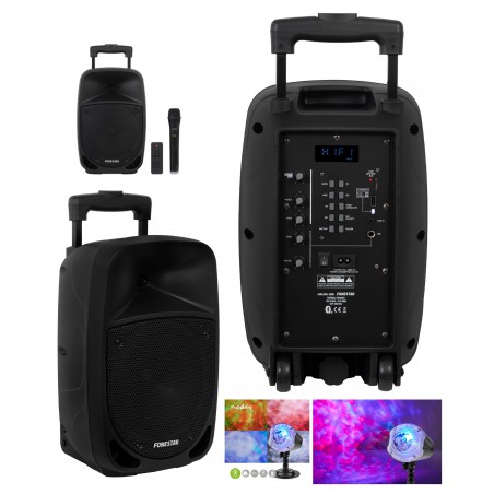 Sono portable 8’’ Pro party karaoké Bluetooth USB FM msd + micro-main sans fil