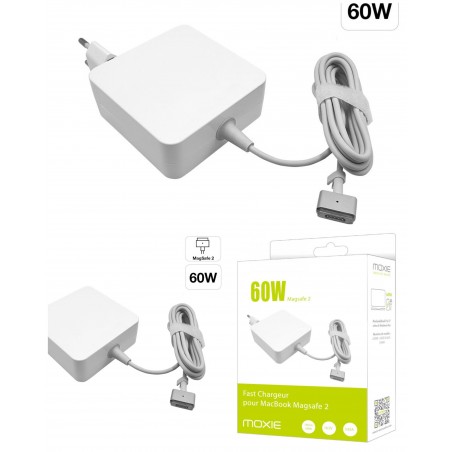 Chargeur Secteur MACBOOK Pro MagSafe 2 60 W blanc p. Apple MacBook Air Chargeur pour Apple MACBOOK Pro Retina