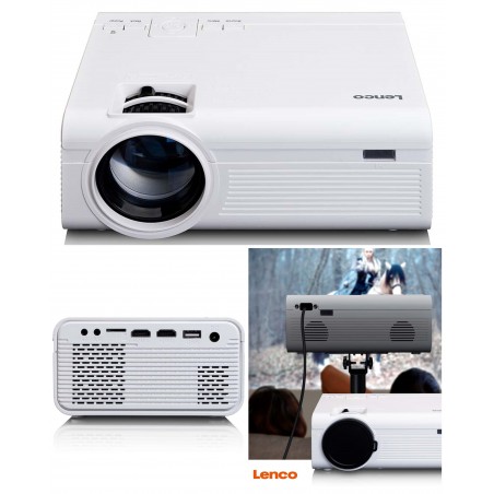 Vidéoprojecteur portable Bluetooth Full HD 1080p 2800 Lumens Bluetooth HDMI micro SD