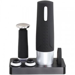 Set tire-bouchon Noir INOX...