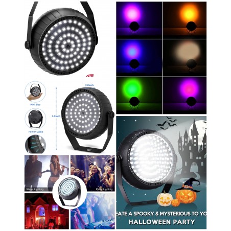PAR MINI STROBE 78 LED RGB DMX Lumières stroboscopiques Dj, Disco Night Maker, 78 LED Stage Light DMX Control RGB