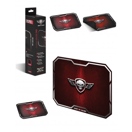 Tapis de souris gamer Spirit of gamer RED WINGED 296Mn noir microfibre