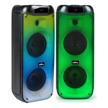 Enceinte Bluetooth sono portable sans fil karaoké TYPE JBL Effets LED RGB TWS 200 W USB micro SD Mega Bass party